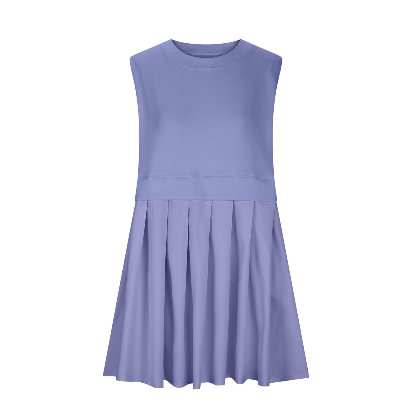 The Heather Round Neck Sleeveless Mini Dress