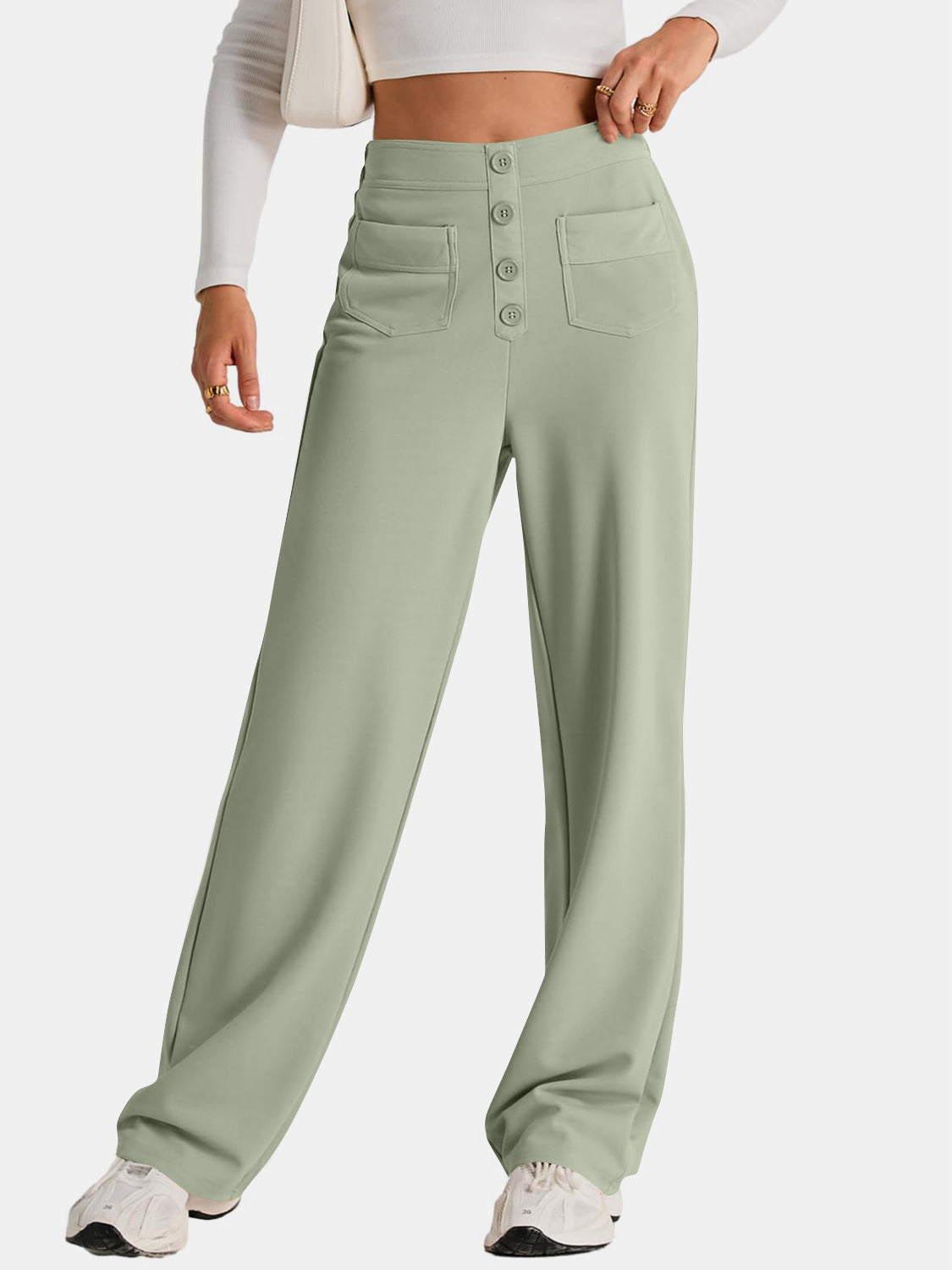 The Caitlin High Waist Wide Leg Pants