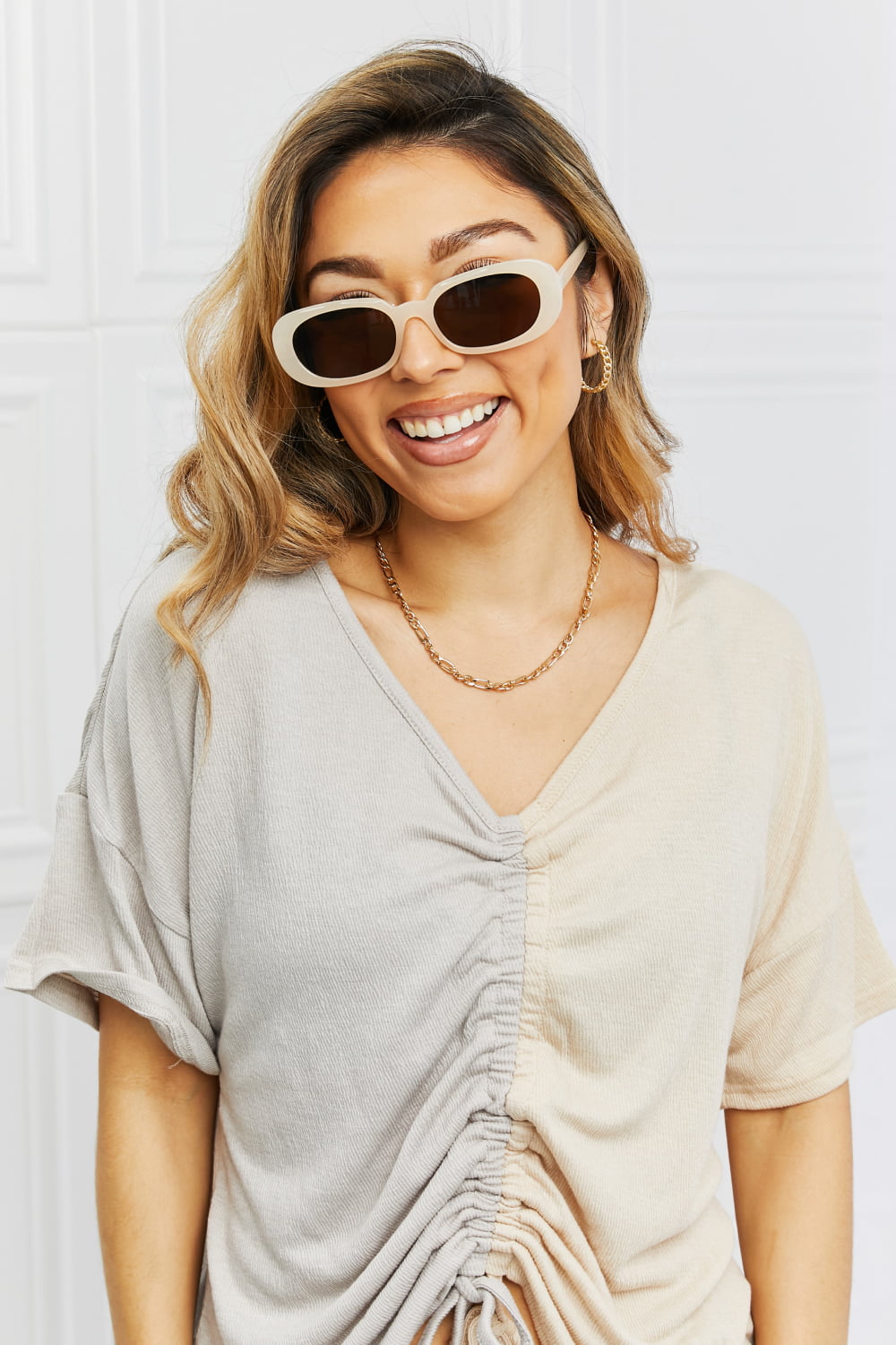 The Bella Oval Full Rim Sunglasses