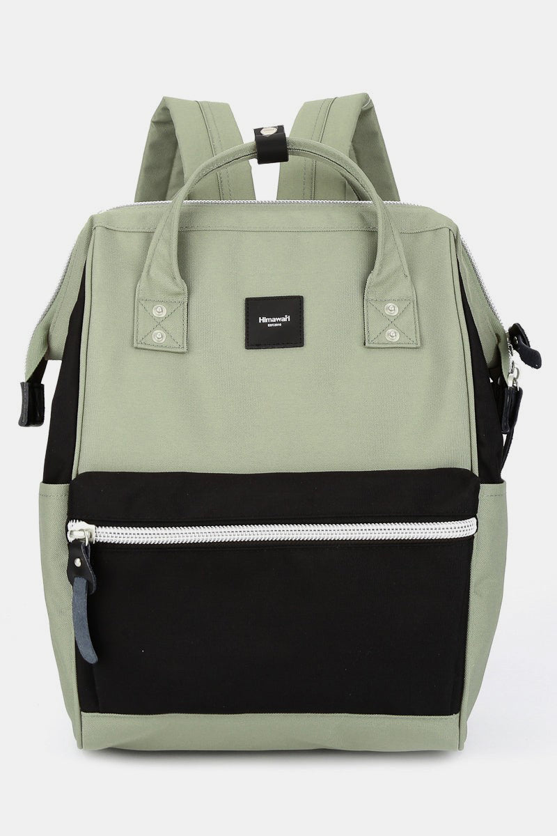 The Loriel Water Resistant Canvas Backpack Bag with Side Pockets