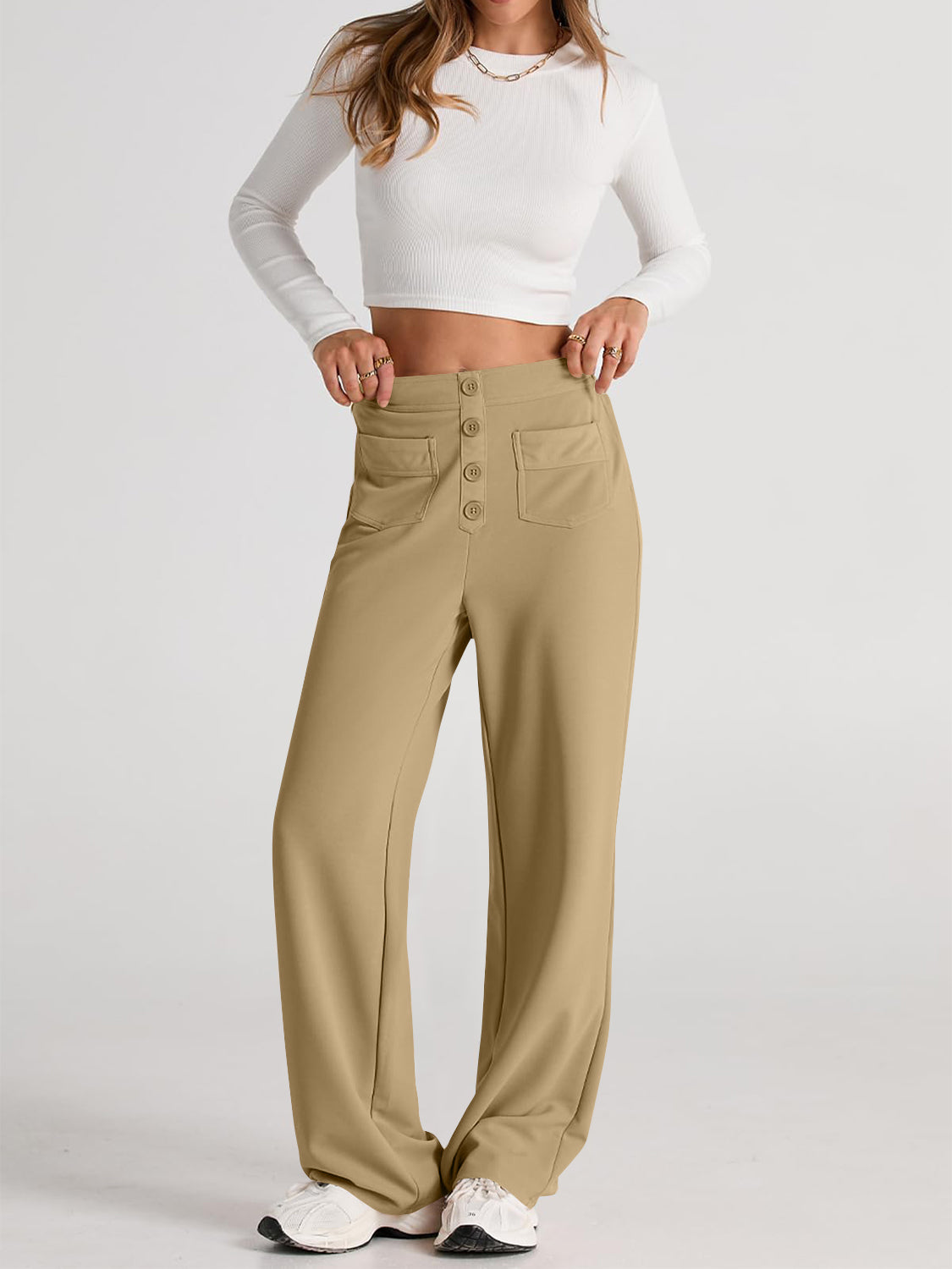 The Caitlin High Waist Wide Leg Pants