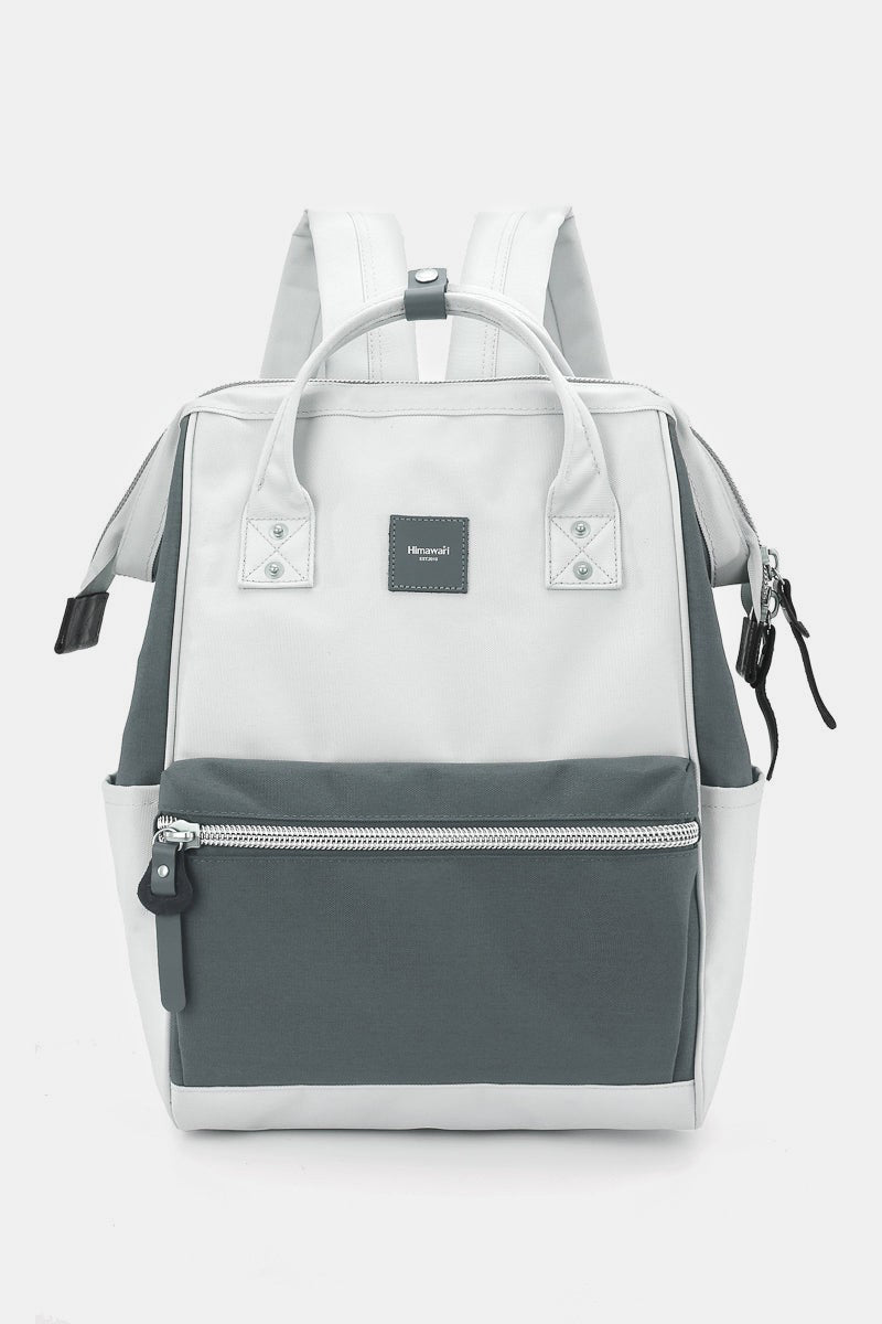 The Loriel Water Resistant Canvas Backpack Bag with Side Pockets