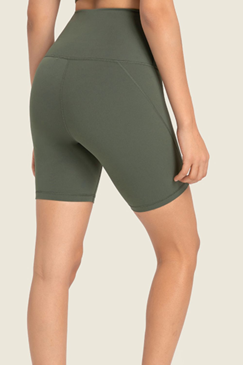 The Samantha Seamless High-Rise Wide Waistband Biker Shorts