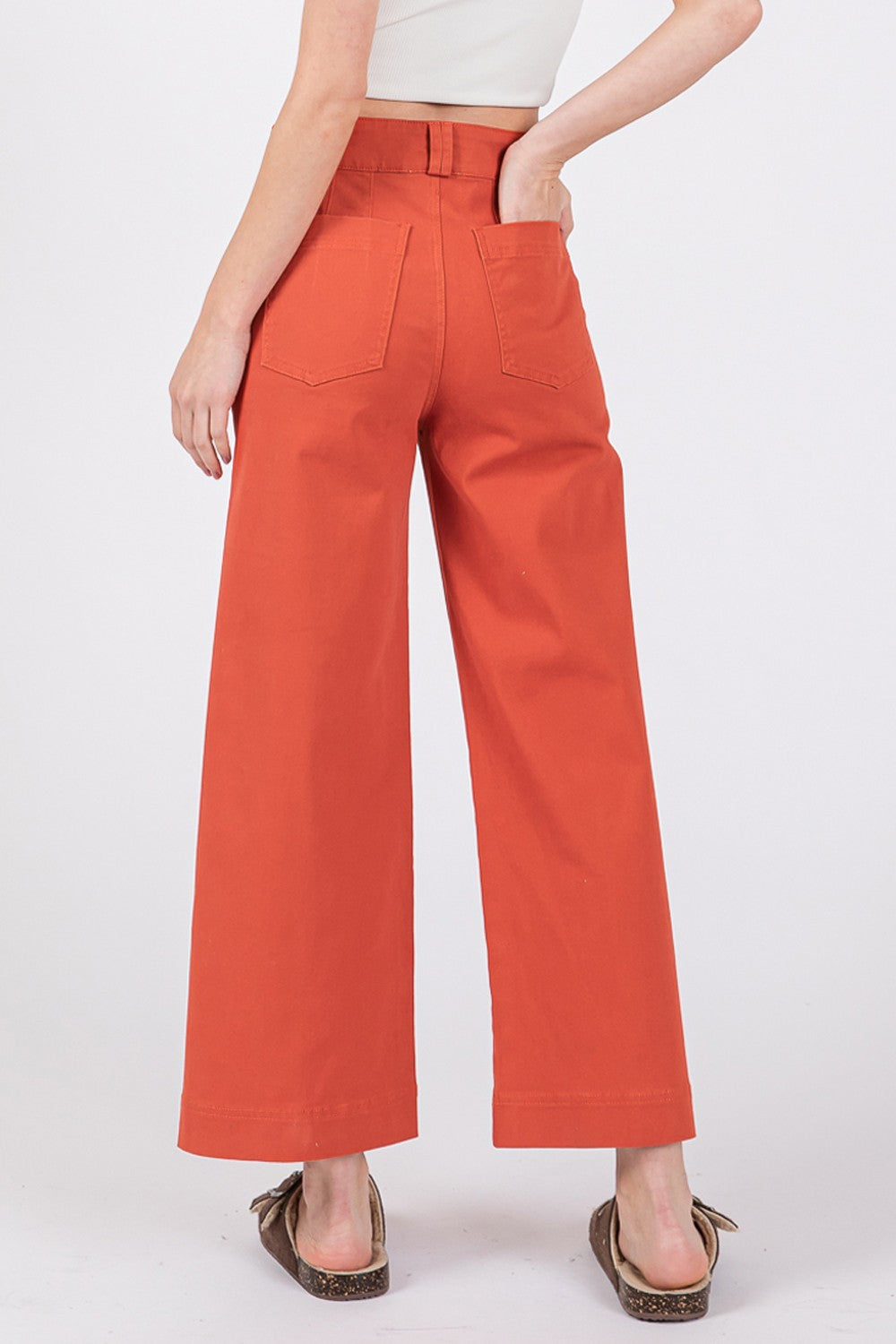 The Amanda Wide Leg Cropped Pants