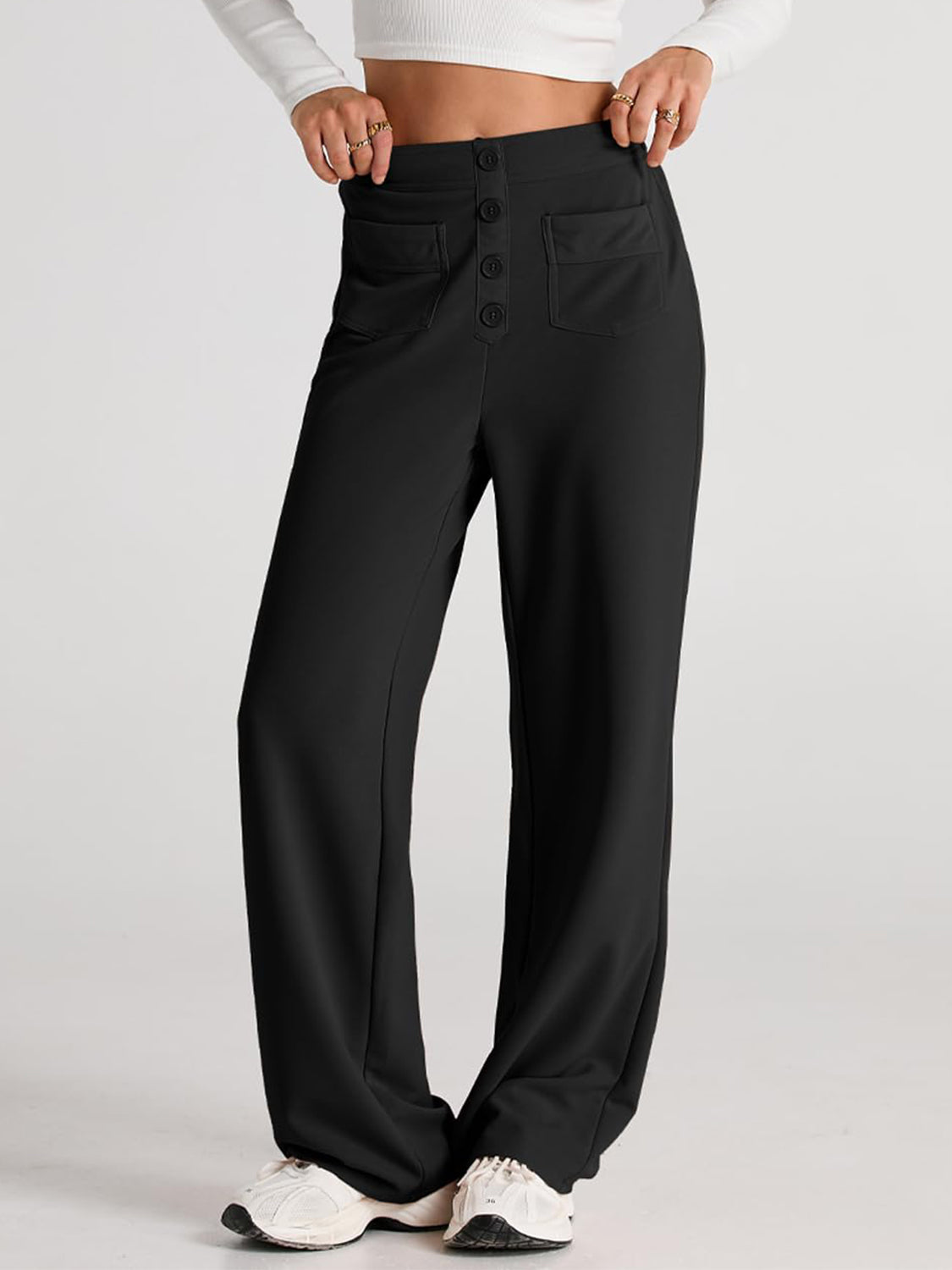 The Caitlin High Waist Wide Leg Pants