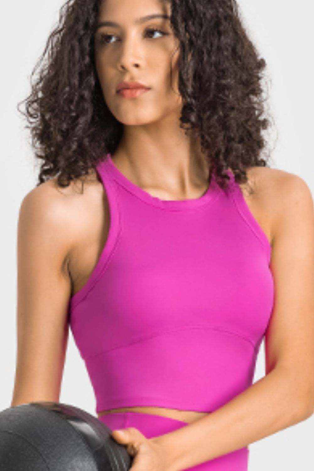 The Samantha Racerback Cropped Sports Tank