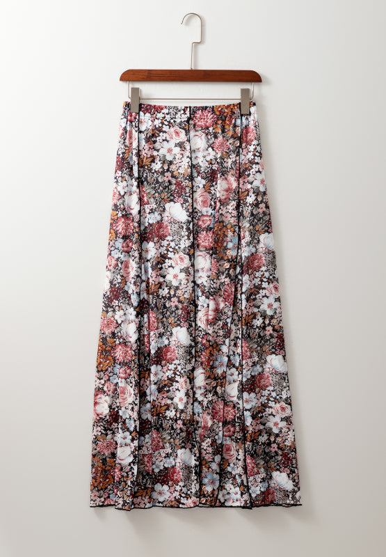 The Danica Floral Elastic Waist Maxi Skirt