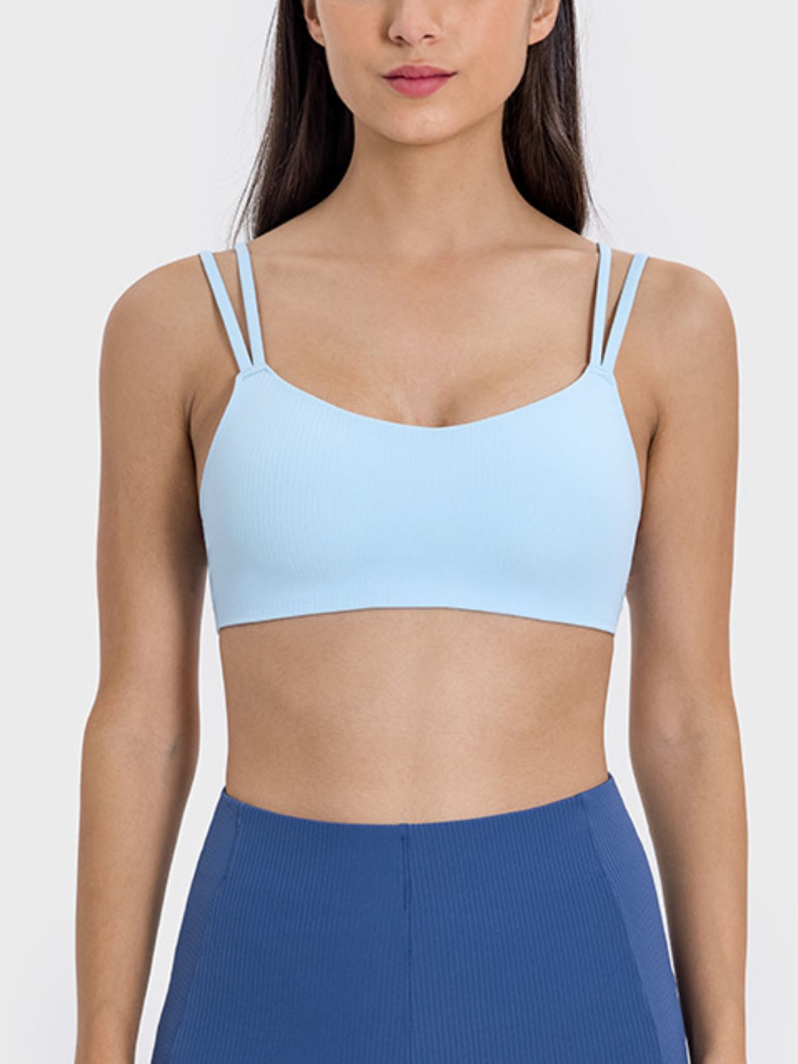 The Caitlin Scoop Neck Double Strap Active Cami