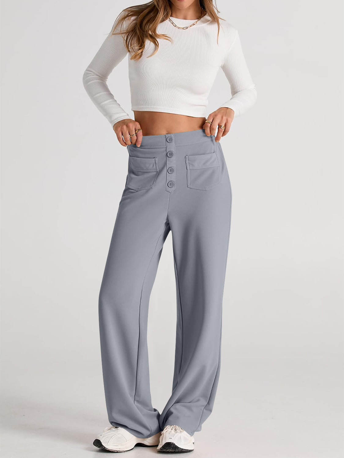 The Caitlin High Waist Wide Leg Pants