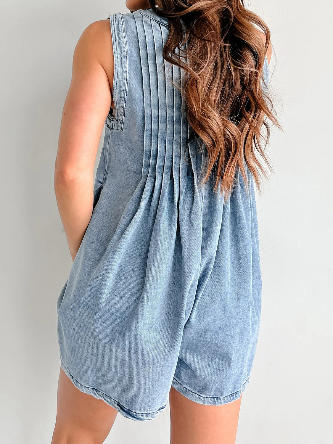 The Holly Tied Romper with Pockets