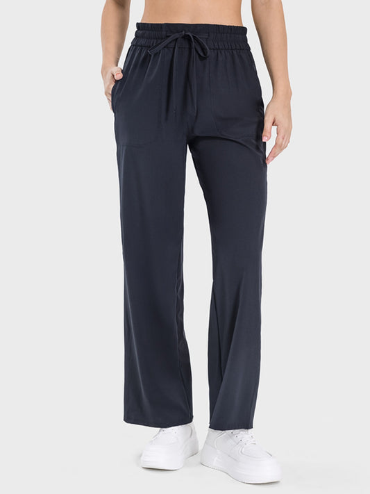 The Nicole Drawstring Pocketed Active Pants