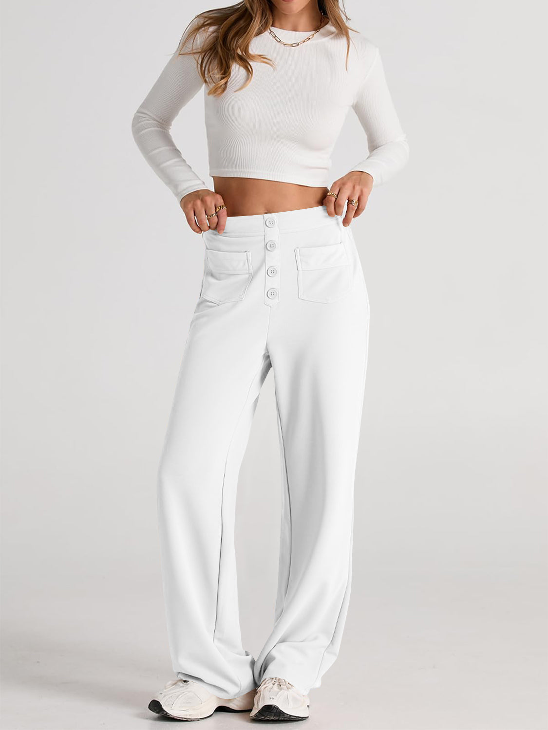 The Caitlin High Waist Wide Leg Pants