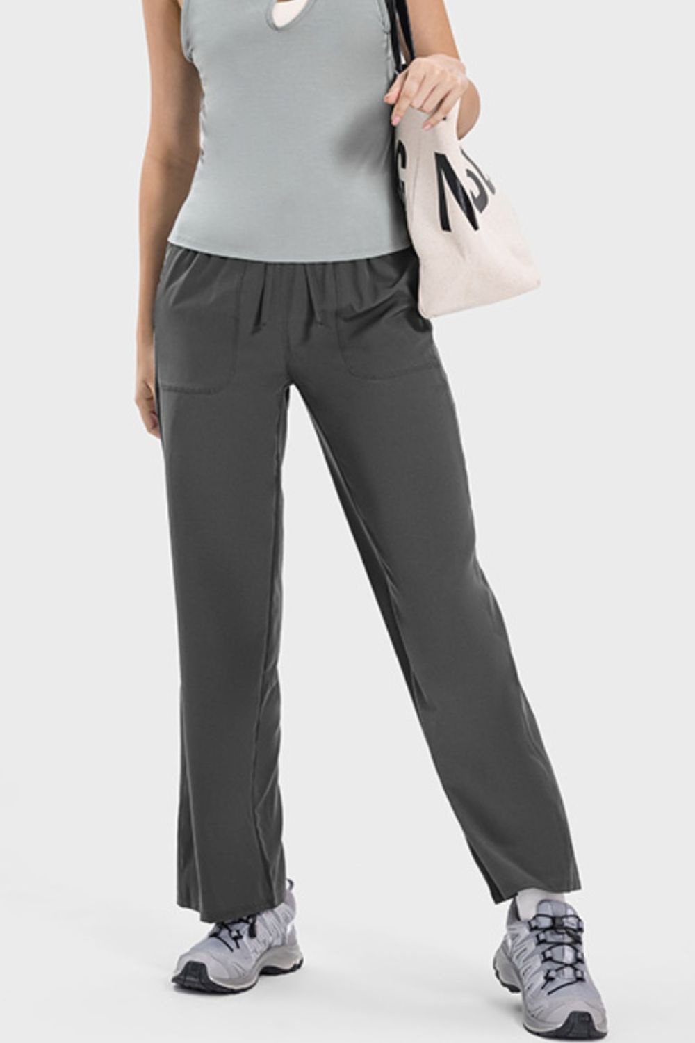 The Nicole Drawstring Pocketed Active Pants