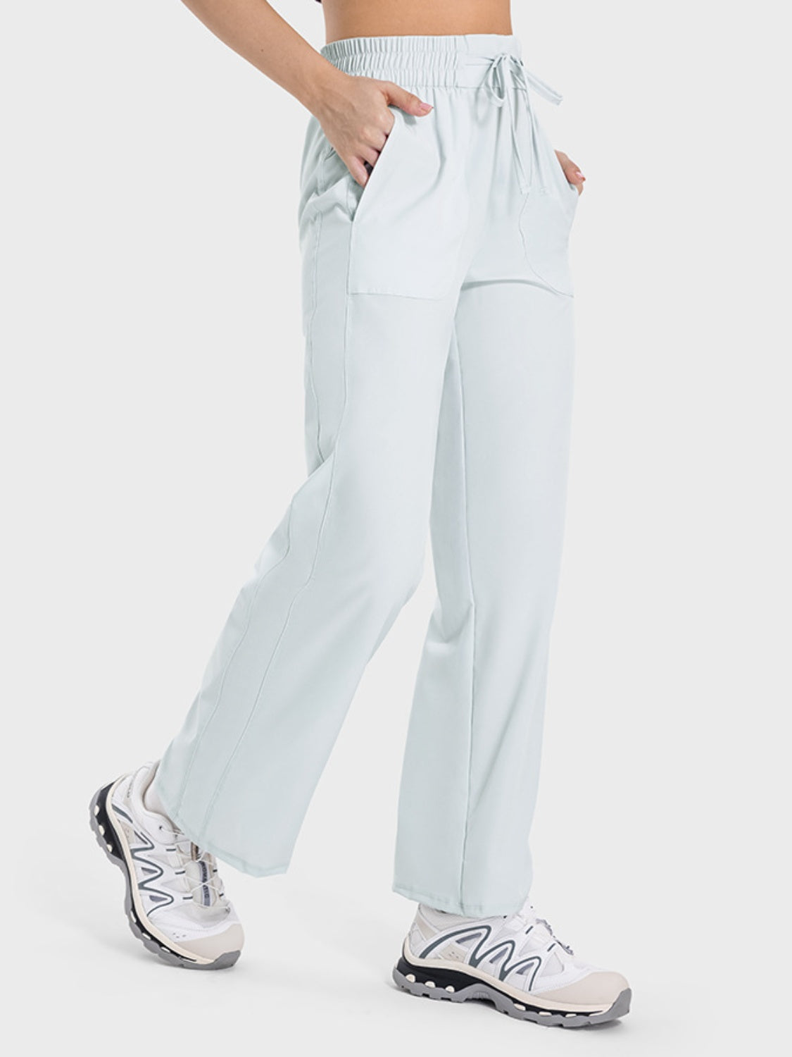 The Nicole Drawstring Pocketed Active Pants