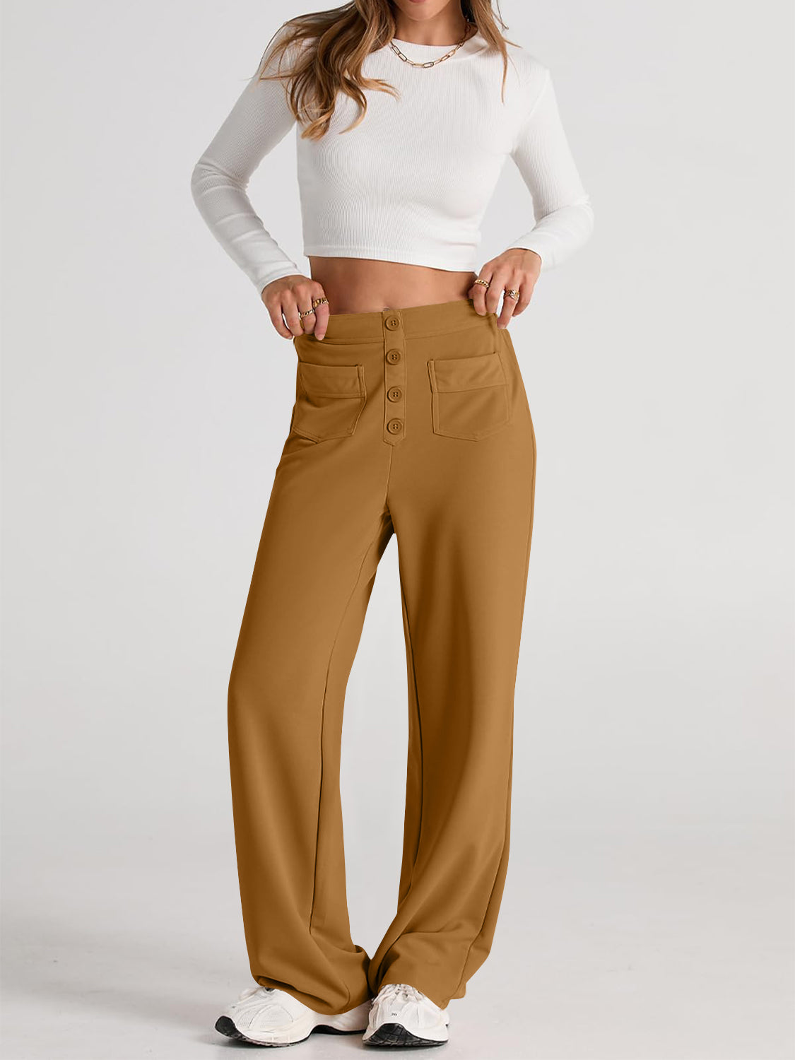 The Caitlin High Waist Wide Leg Pants