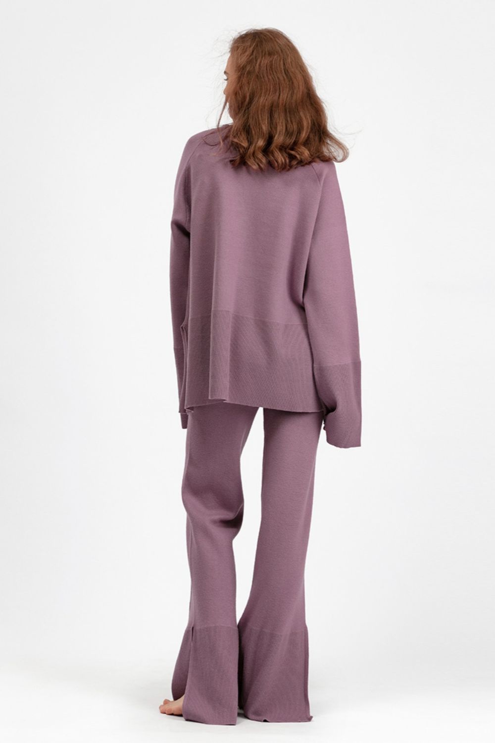 The Wendy Long Sleeve Top and Drawstring Pants Sweater Set