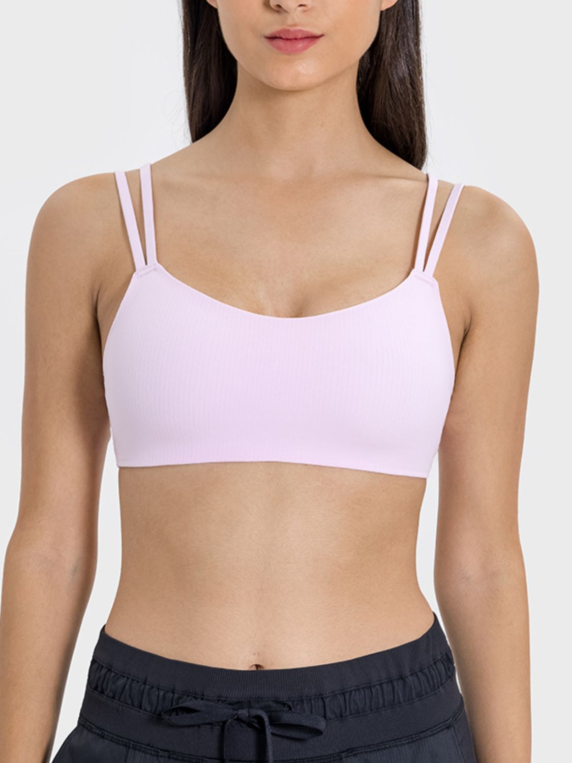 The Caitlin Scoop Neck Double Strap Active Cami