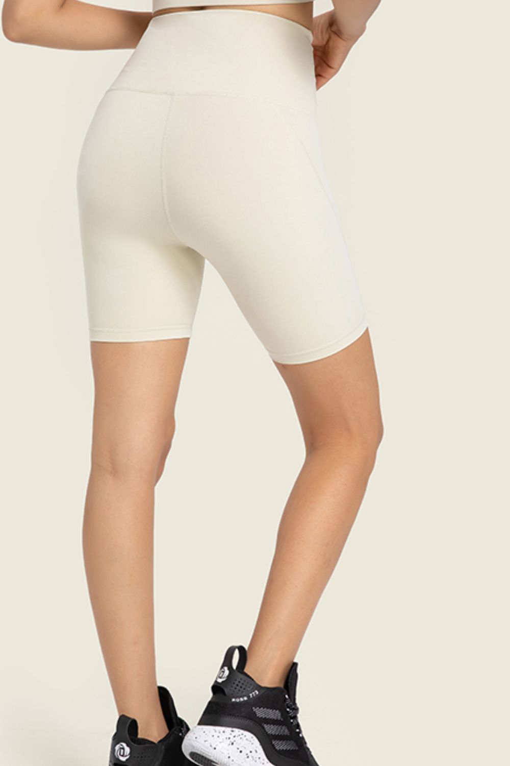 The Samantha Seamless High-Rise Wide Waistband Biker Shorts