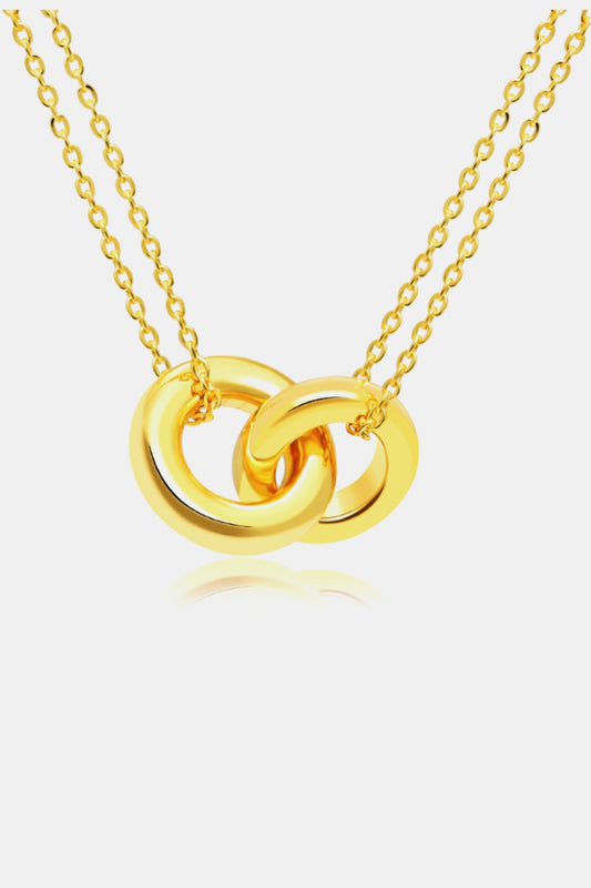 Kimberly Collection Linked Ring Pendant Chain Necklace