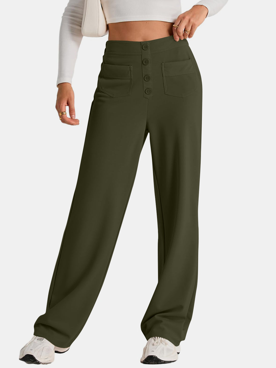 The Caitlin High Waist Wide Leg Pants