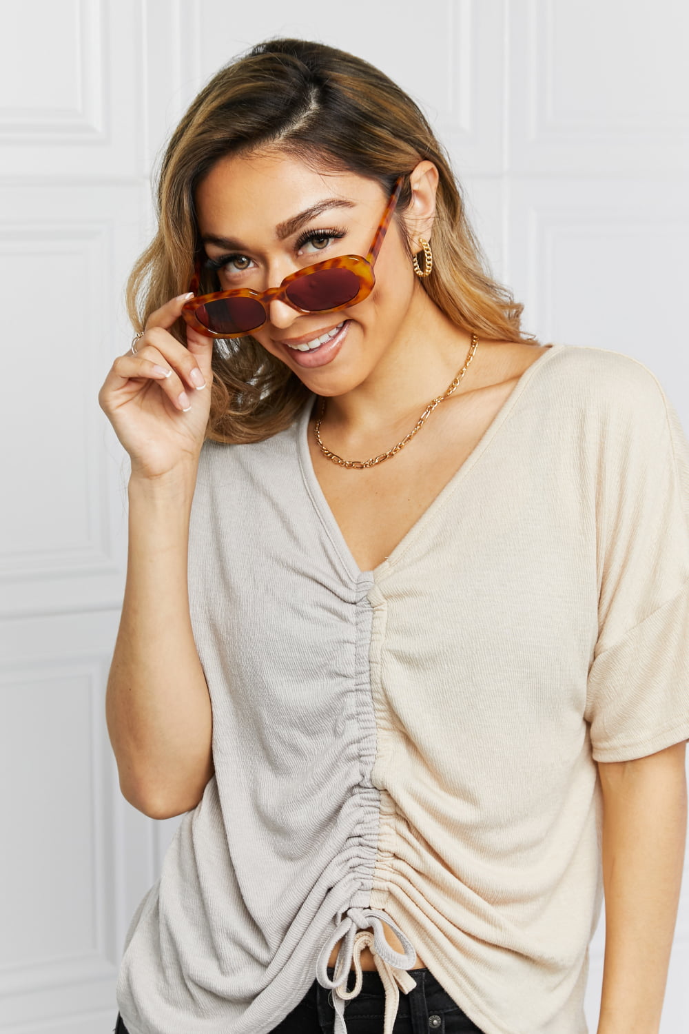 The Bella Oval Full Rim Sunglasses