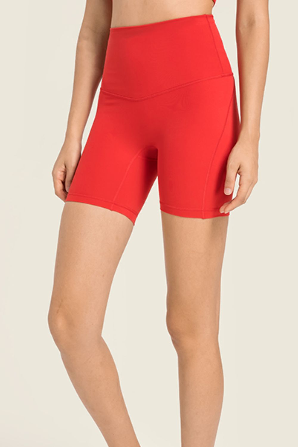 The Samantha Seamless High-Rise Wide Waistband Biker Shorts