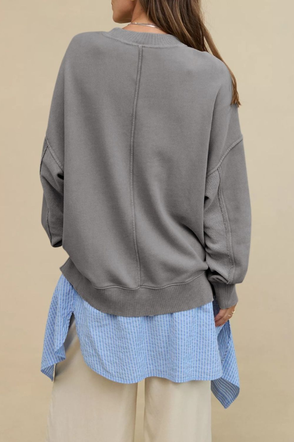 The Delaney Round Neck Long Sleeve Sweatshirt