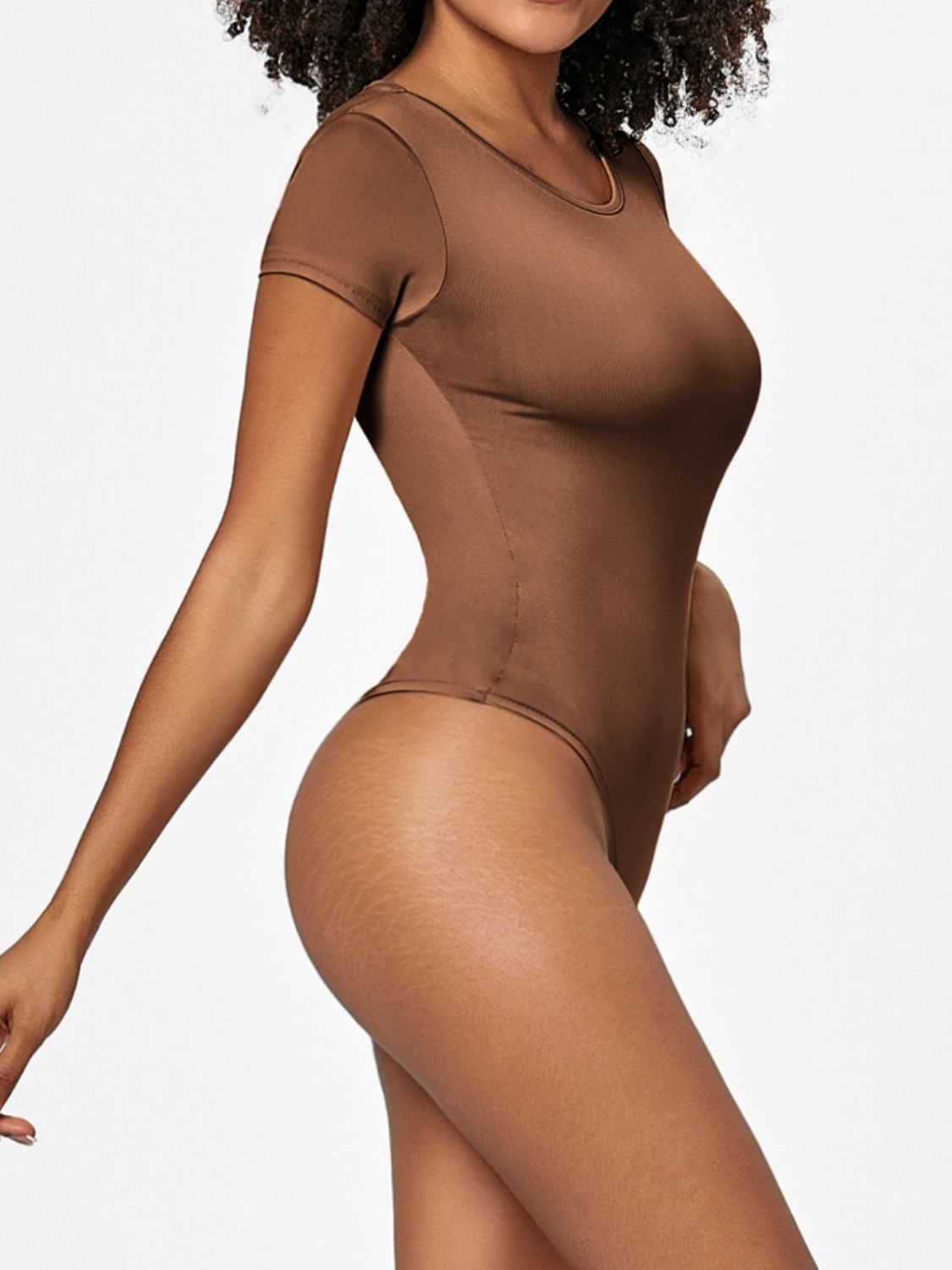 The Zoe Round Neck Short Sleeve Bodysuit