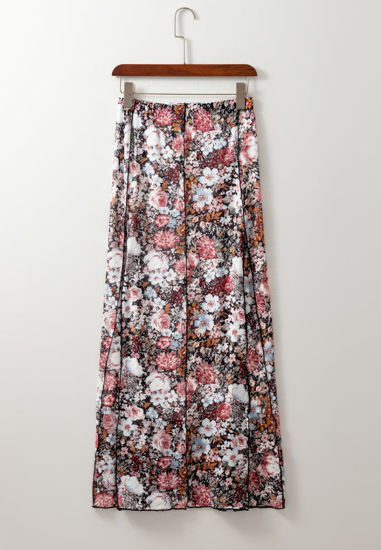 The Danica Floral Elastic Waist Maxi Skirt