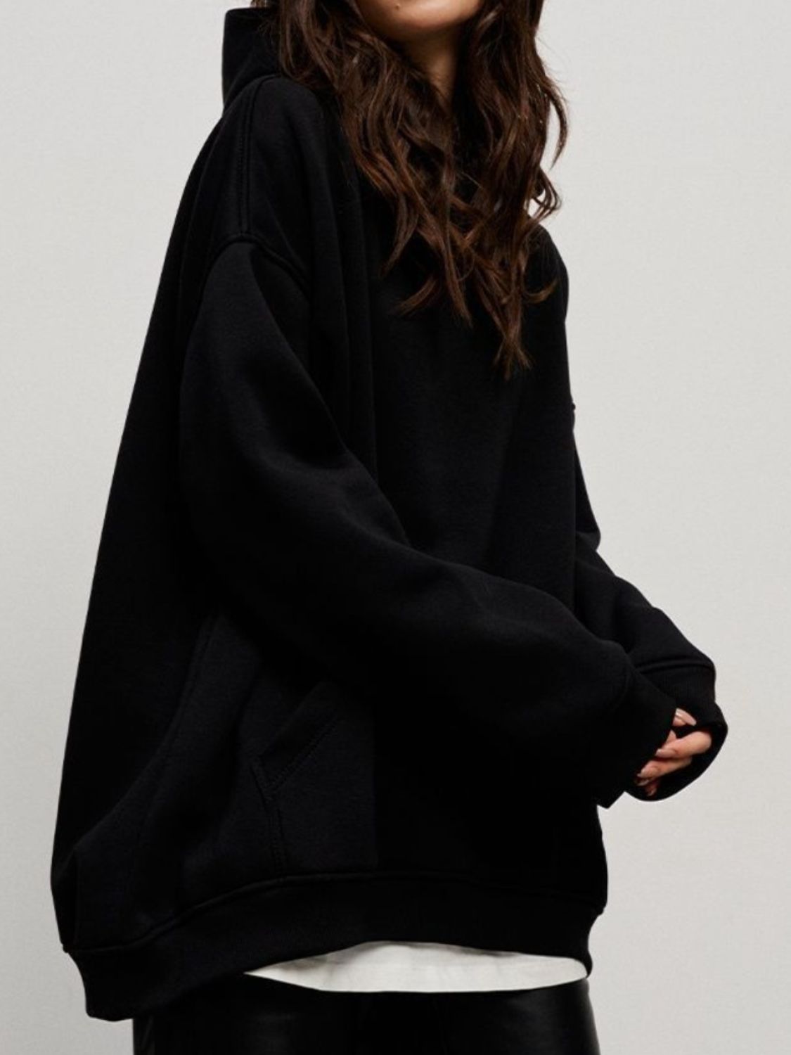 The Caitlin Dropped Shoulder Long Sleeve Hoodie