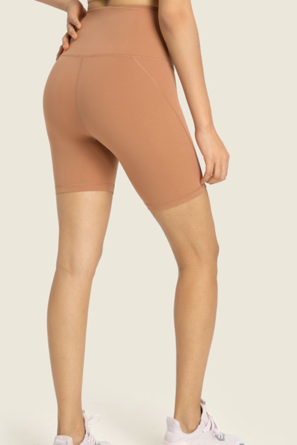 The Samantha Seamless High-Rise Wide Waistband Biker Shorts