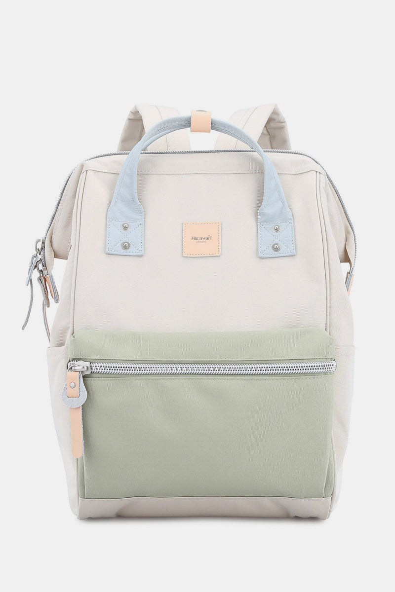 The Loriel Water Resistant Canvas Backpack Bag with Side Pockets