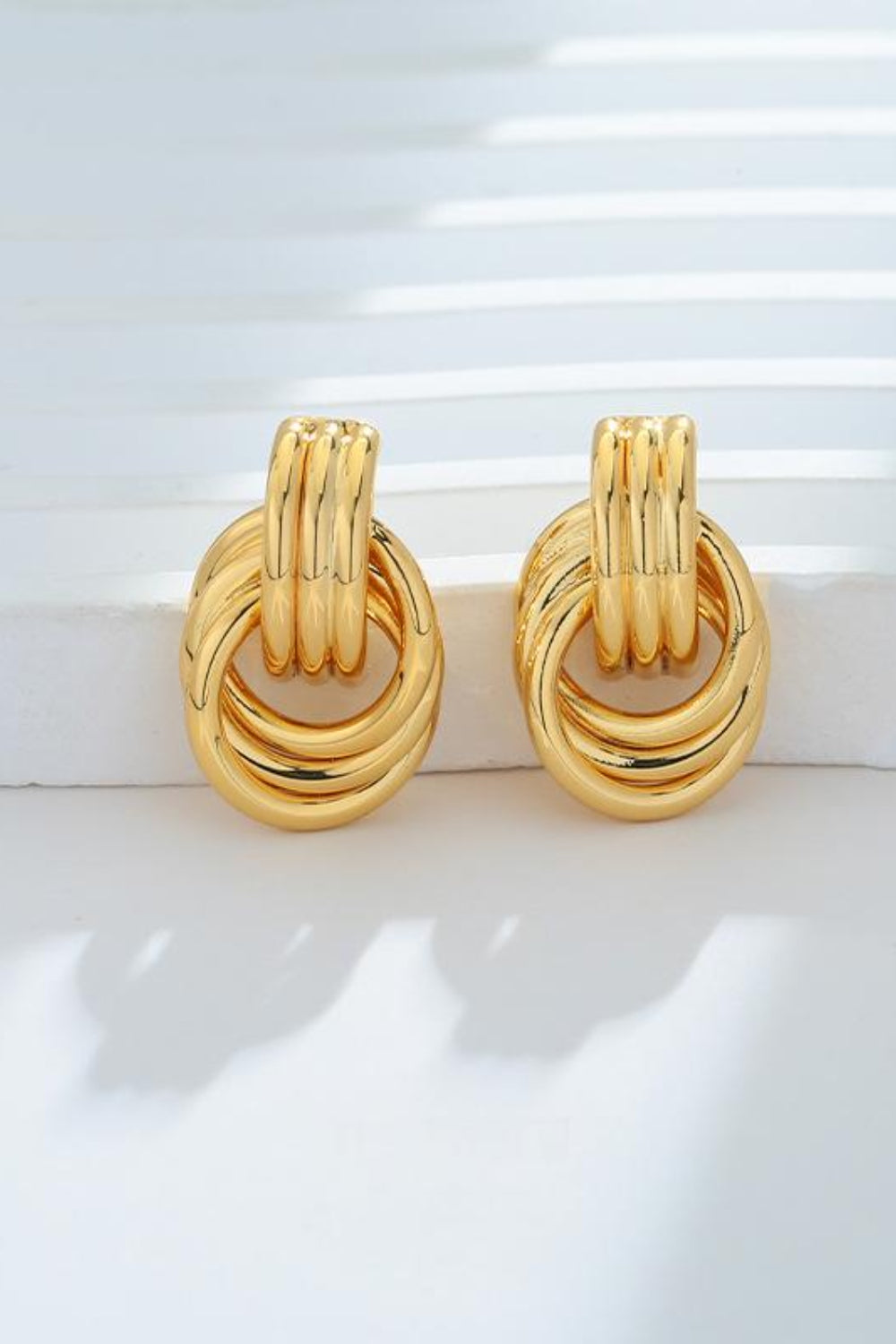 Kimberly Collection Gold-Plated Knotted Stud Earrings