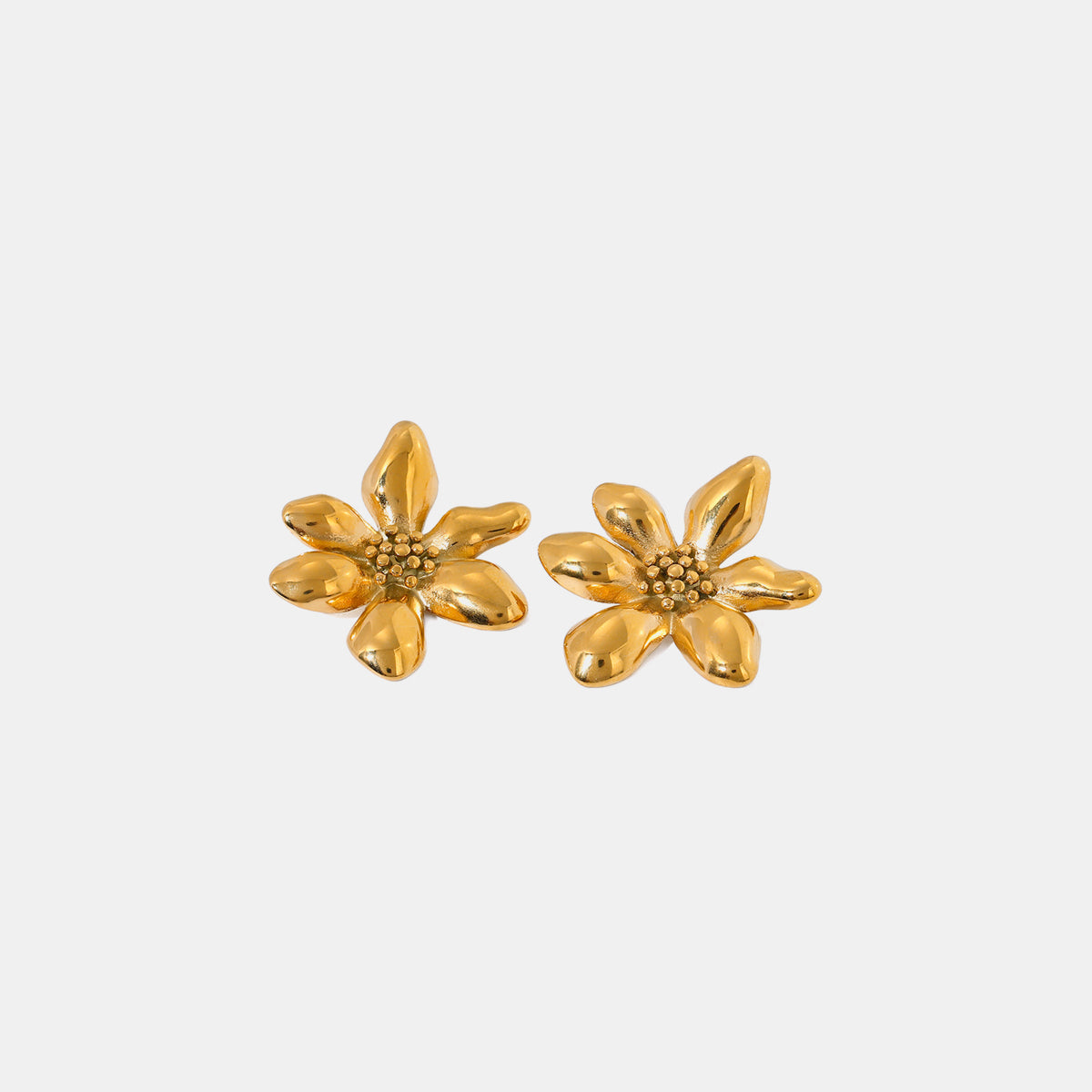 Kimberly Collection Stainless Steel Flower Earrings