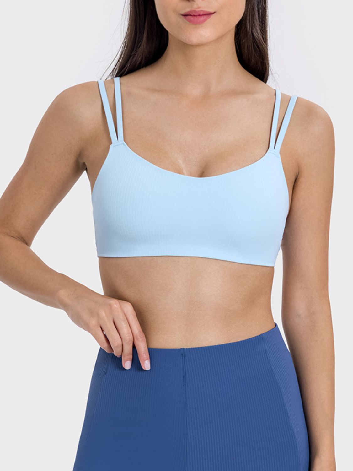 The Caitlin Scoop Neck Double Strap Active Cami