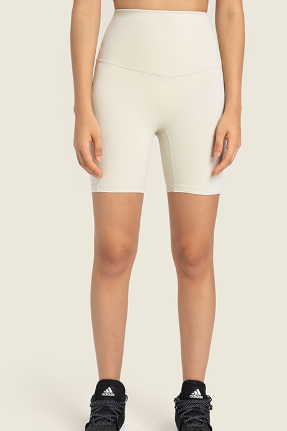 The Samantha Seamless High-Rise Wide Waistband Biker Shorts