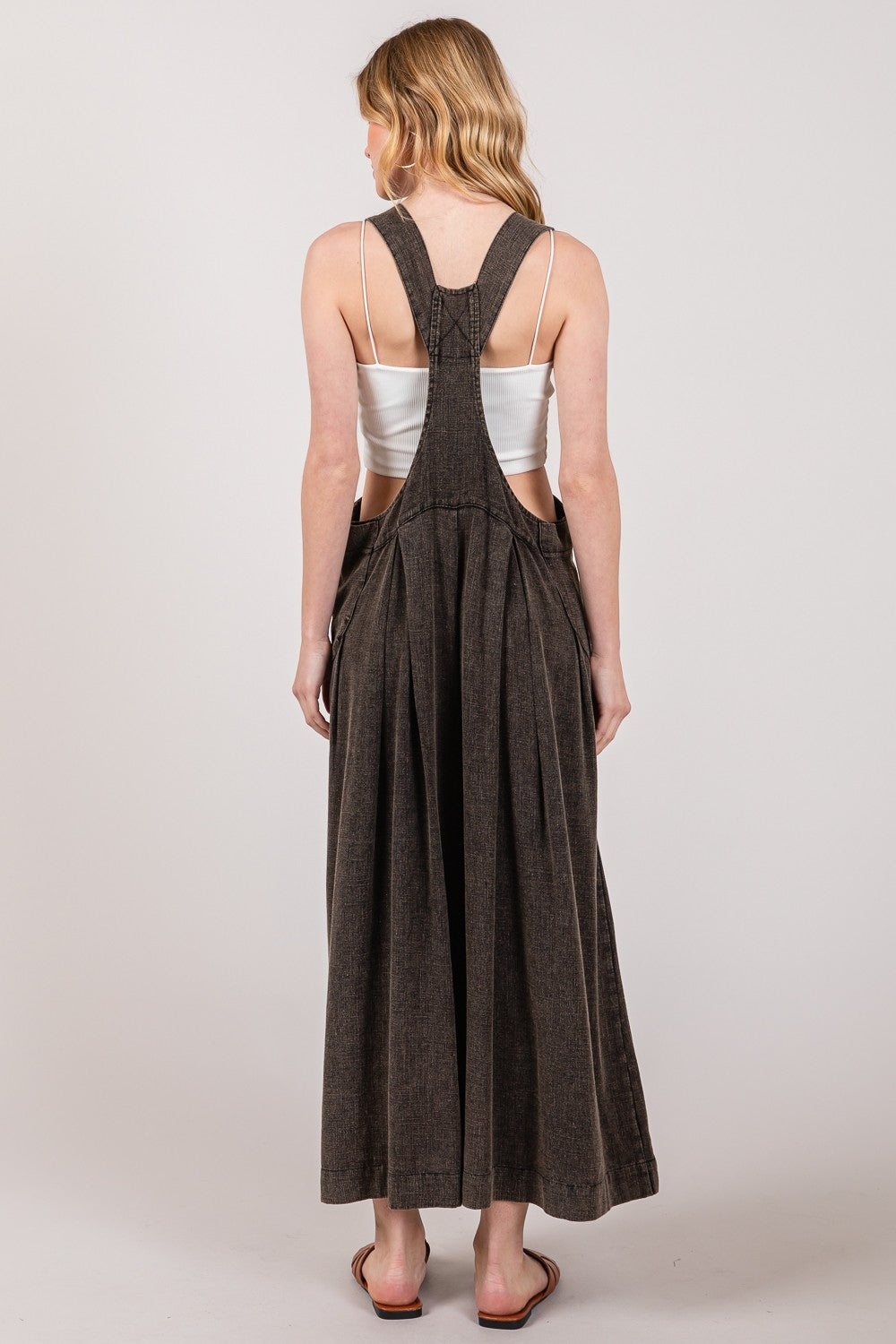 The Amanda Full Size Wide Strap Wide Leg Overalls