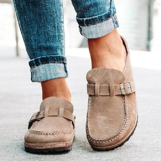 The Rachelle Low Heel Buckle Loafers