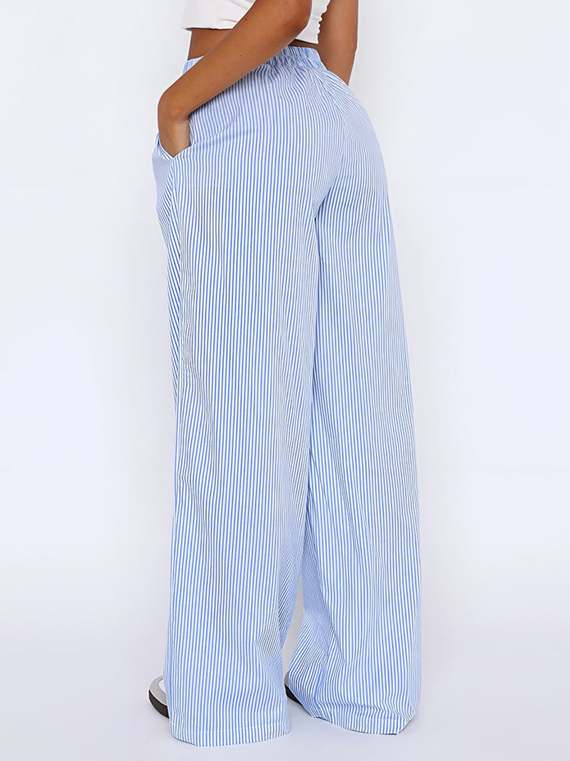 The Zoe Elastic Waist Wide Leg Pants