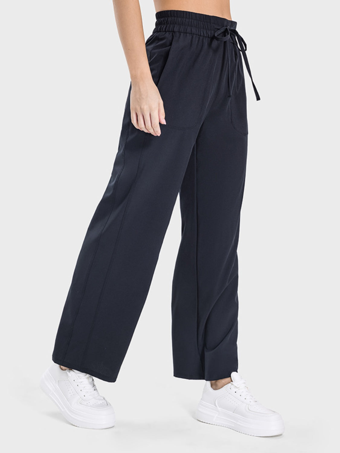 The Nicole Drawstring Pocketed Active Pants