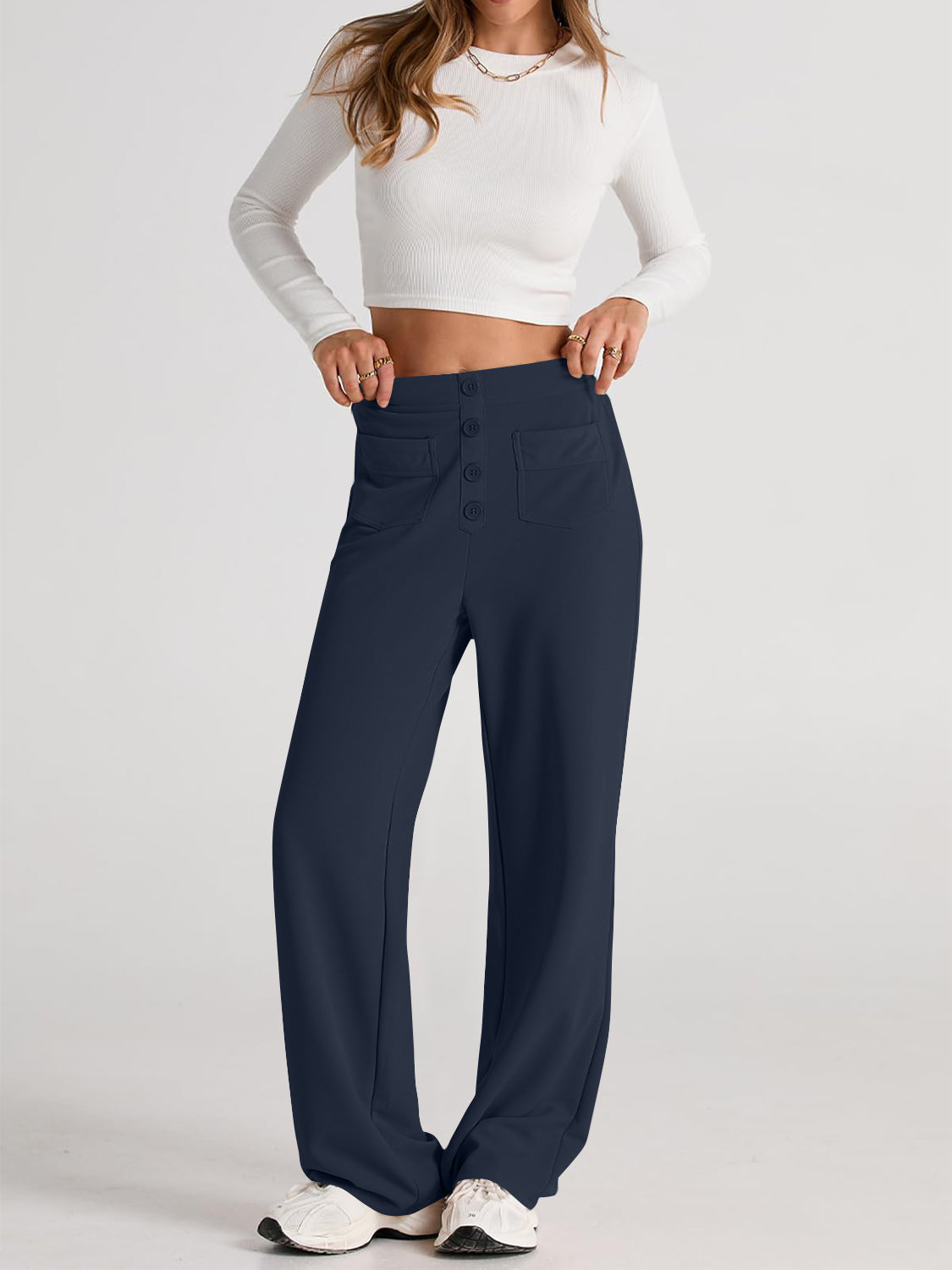 The Caitlin High Waist Wide Leg Pants