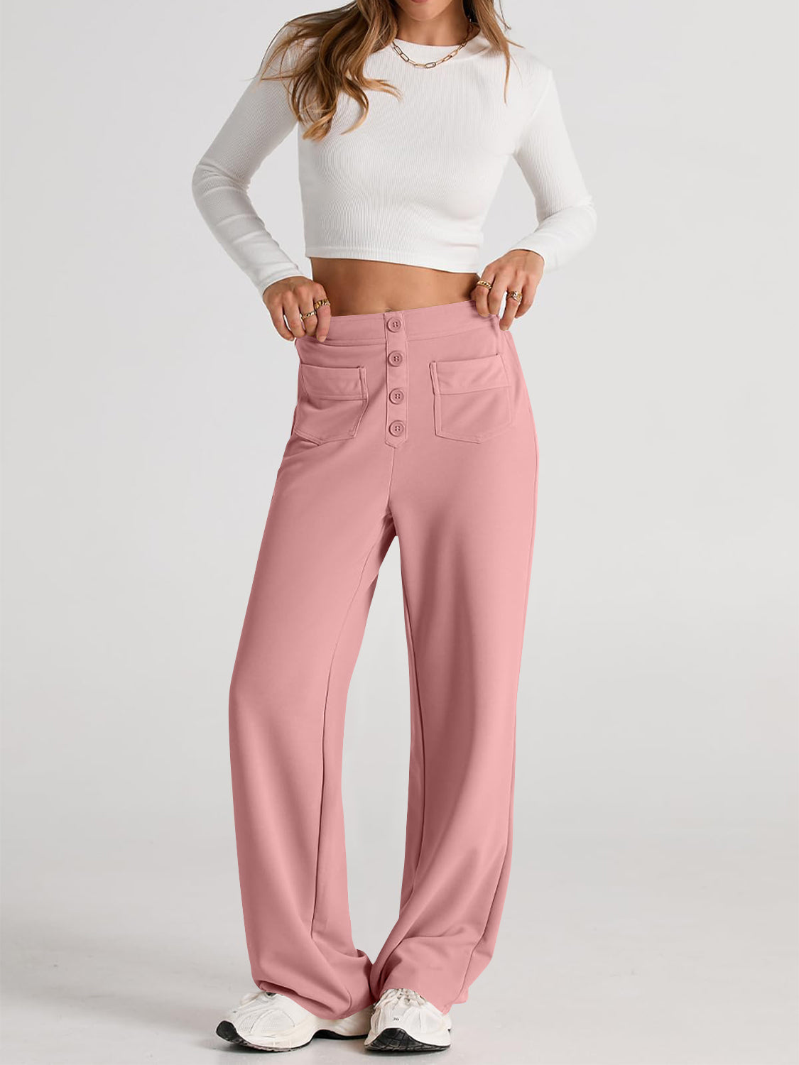 The Caitlin High Waist Wide Leg Pants