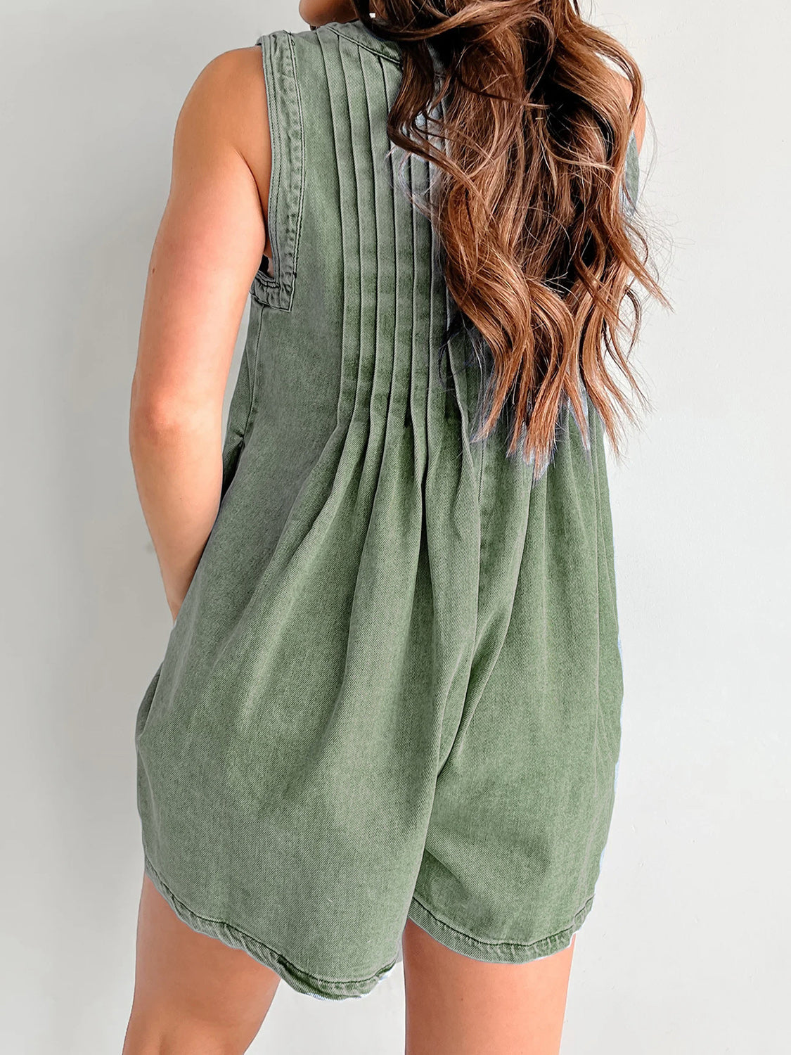 The Holly Tied Romper with Pockets