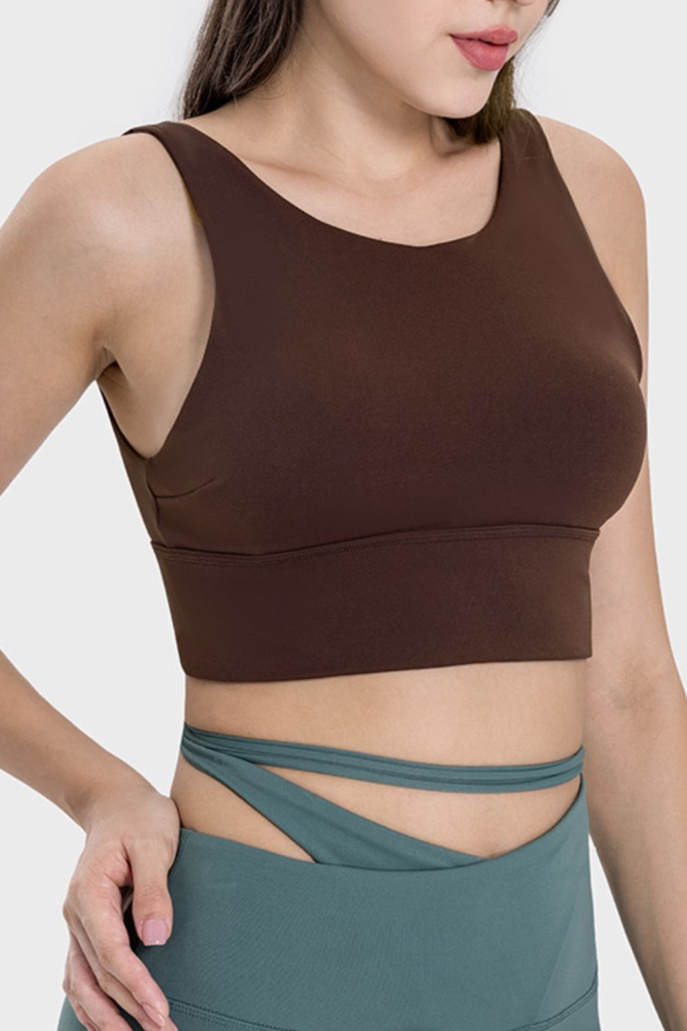 The Samantha Backless Wide Strap Active Bra