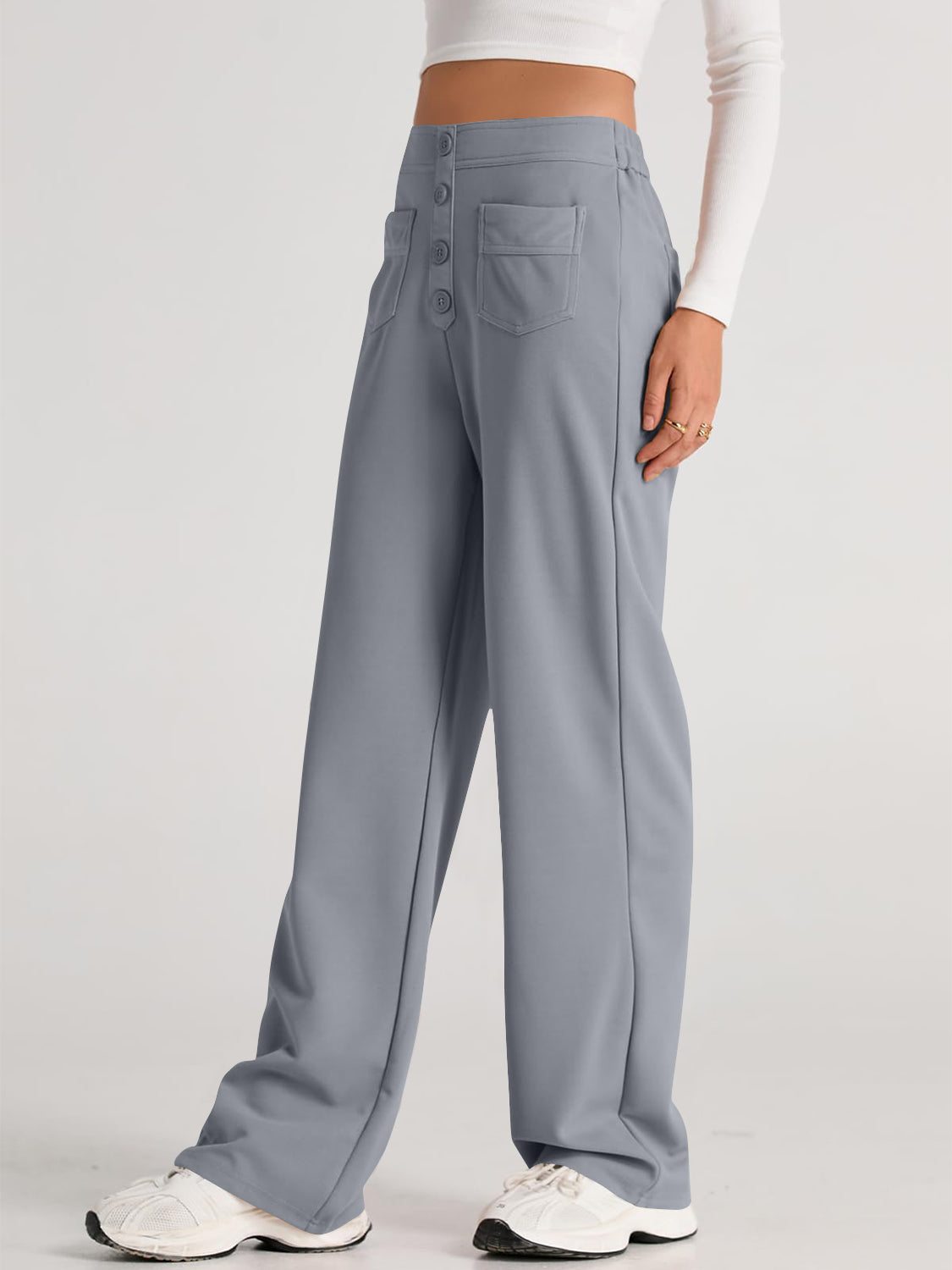 The Caitlin High Waist Wide Leg Pants