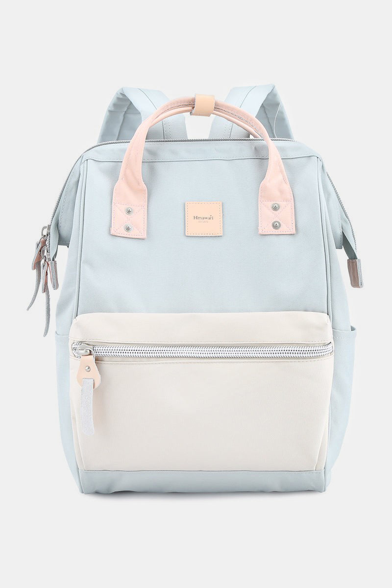 The Loriel Water Resistant Canvas Backpack Bag with Side Pockets