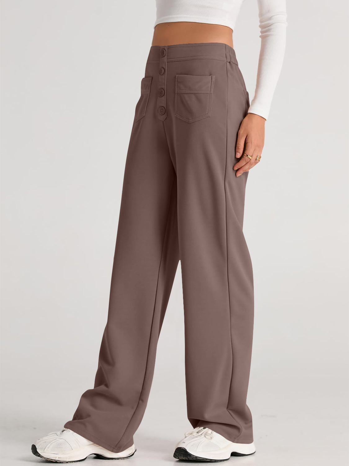 The Caitlin High Waist Wide Leg Pants