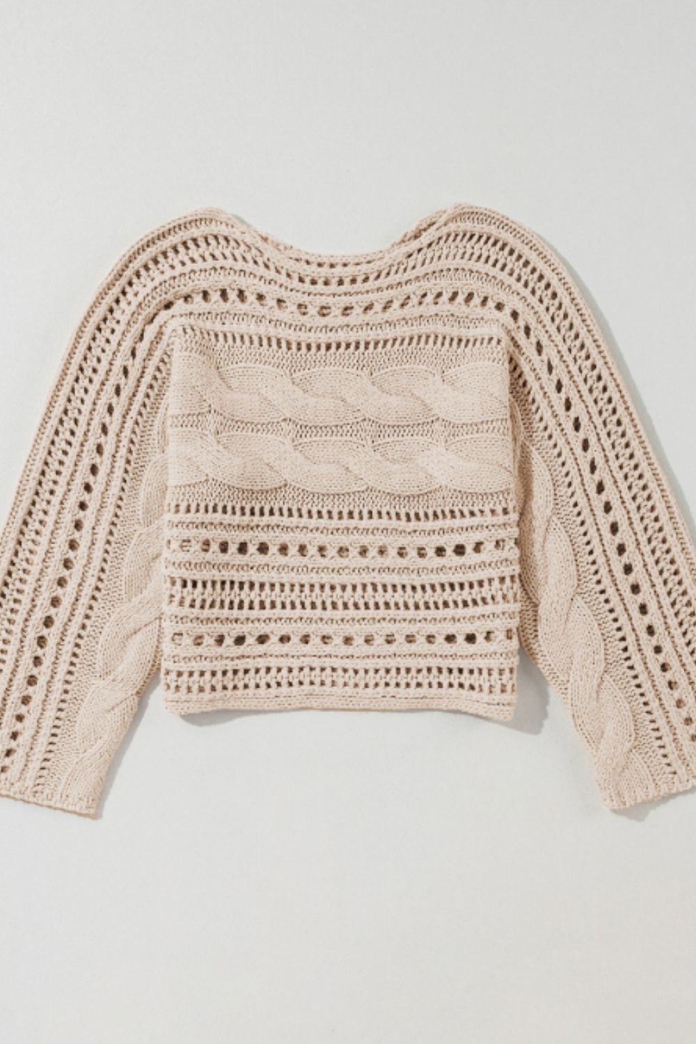 The Malissa Cable Knit Long Sleeve Sweater