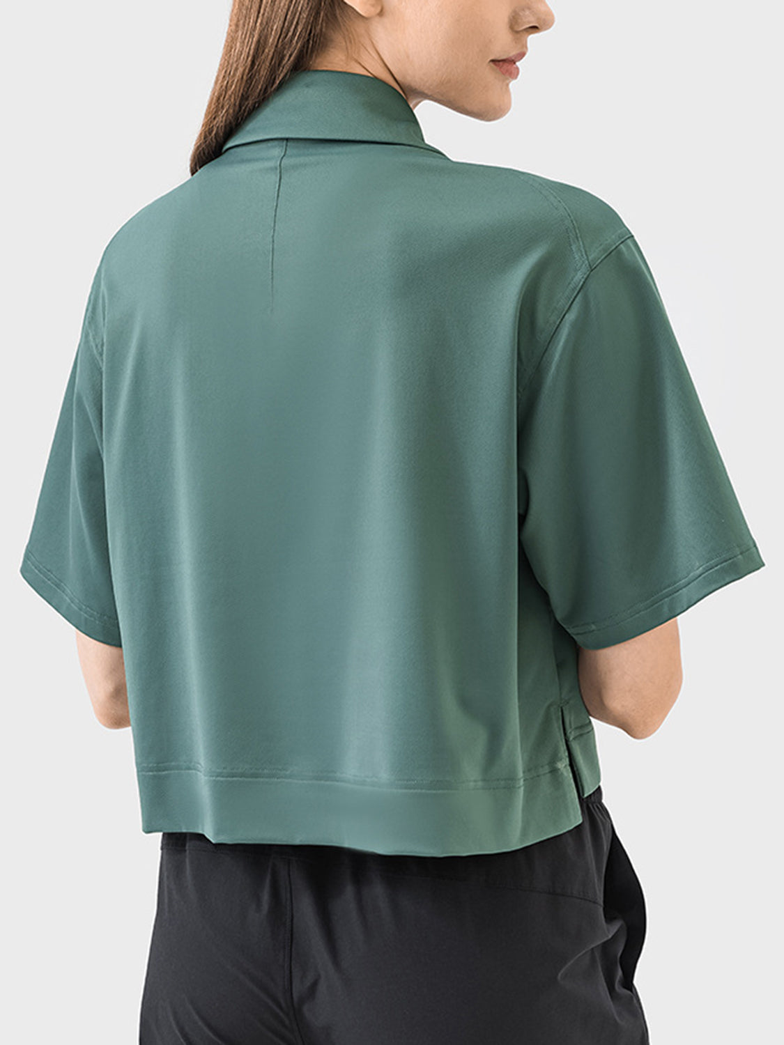 The Muni Half Button Short Sleeve Active T-Shirt