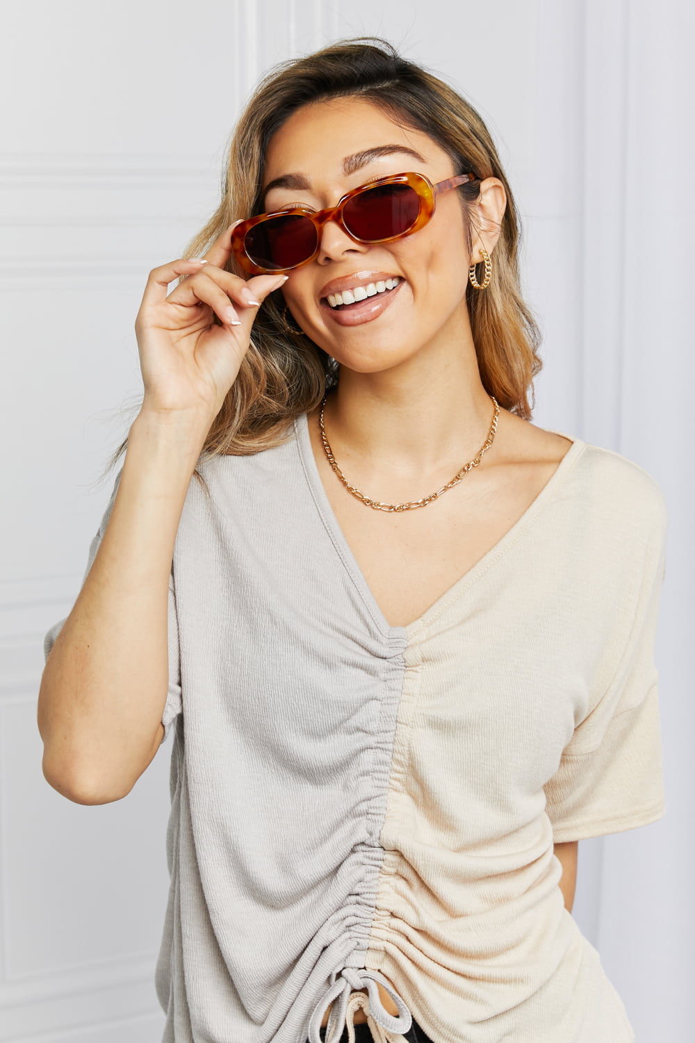 The Bella Oval Full Rim Sunglasses